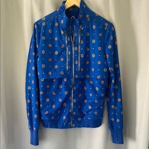 Urban Outfitters Without Walls Blue Paisley Track Jacket- Small